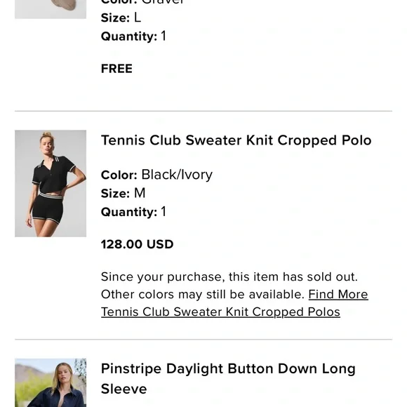 Tennis Club Sweater Knit Cropped Polo
Sold out online. - Picture 4 of 4